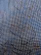 Photo7: M0315L Used Japanese women Pale Blue OSHIMA TSUMGI pongee / Silk. Abstract pattern   (Grade C) (7)