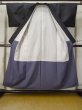 Photo2: M0315M Used Japanese women  Black ORI woven / Silk. Cross   (Grade C) (2)