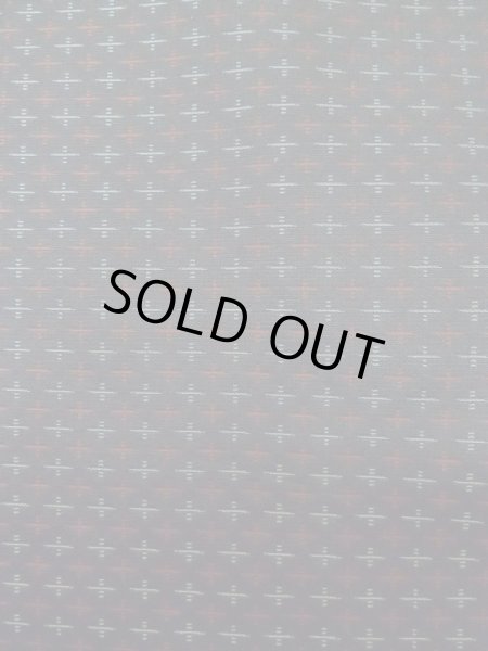 Photo5: M0315M Used Japanese women  Black ORI woven / Silk. Cross   (Grade C) (5)