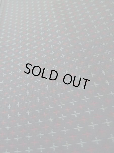 Photo7: M0315M Used Japanese women  Black ORI woven / Silk. Cross   (Grade C) (7)