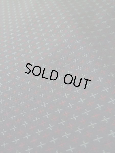 Photo8: M0315M Used Japanese women  Black ORI woven / Silk. Cross   (Grade C) (8)