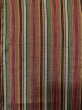 Photo4: M0315S Used Japanese women  Multi Color TSUMUGI pongee / Silk. Stripes   (Grade C) (4)