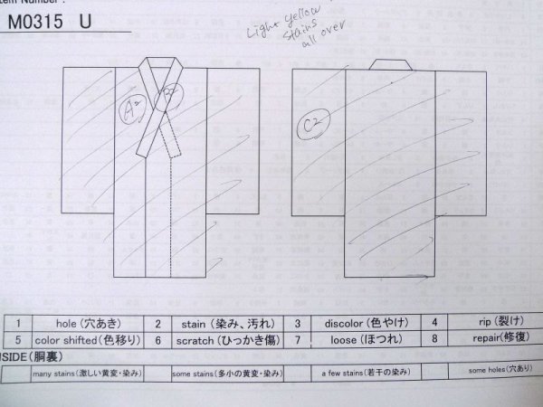 Photo13: M0315U Used Japanese women  Ivory ORI woven / Silk. Rose,   (Grade C) (13)