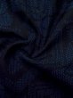 Photo12: Mint M0315X Used Japanese women Dark Blue TSUMUGI pongee / Silk. Stream,   (Grade A) (12)