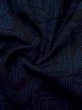 Photo12: Mint M0315X Used Japanese women Dark Blue TSUMUGI pongee / Silk. Stream,   (Grade A) (12)