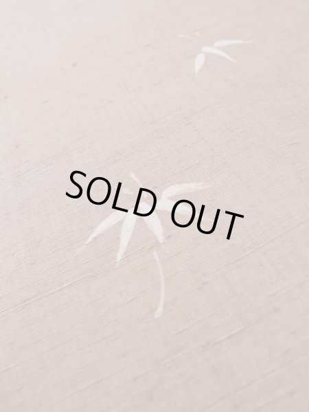 Photo9: M0315Y Used Japanese women Pale Pink TSUKESAGE formal / Silk. Bamboo leaf   (Grade B) (9)