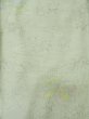 Photo3: M0315Z Used Japanese womenPale Light Yellowish Green TSUMUGI pongee / Silk. Flower,   (Grade C) (3)