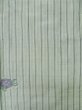 Photo3: M0316A Used Japanese women Pale Light Blue TSUMUGI pongee / Silk. Flower,   (Grade C) (3)