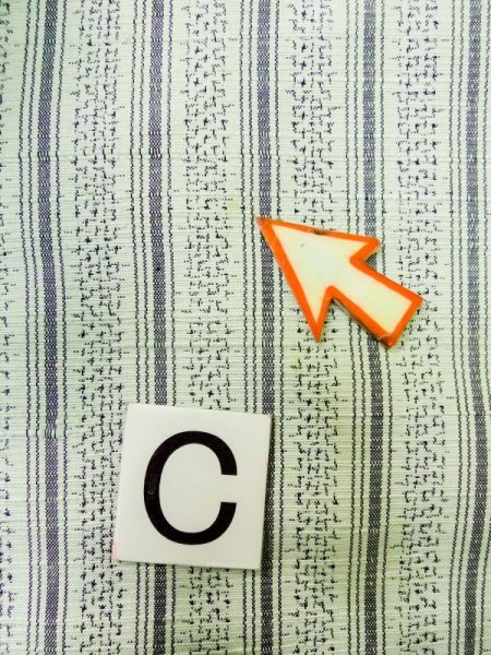 Photo14: M0316A Used Japanese women Pale Light Blue TSUMUGI pongee / Silk. Flower,   (Grade C) (14)