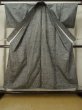 Photo2: M0316B Used Japanese women  Gray TSUMUGI pongee / Silk. Abstract pattern   (Grade C) (2)