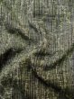 Photo10: M0316B Used Japanese women  Gray TSUMUGI pongee / Silk. Abstract pattern   (Grade C) (10)