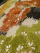 Photo14: M0328A Used Japanese women  Black TOMESODE formal / Silk. Pine tree/branch/needle,   (Grade C) (14)