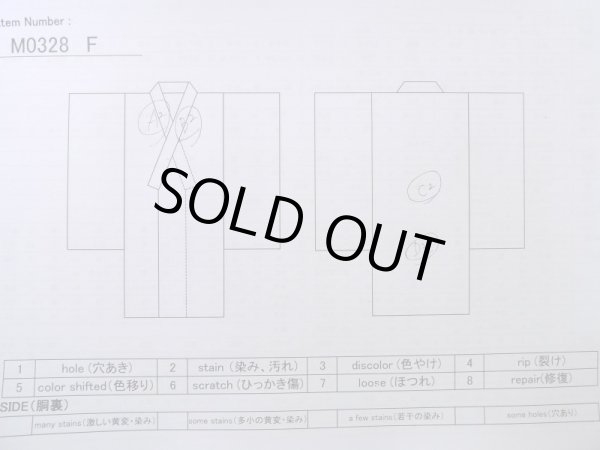 Photo19: M0328F Used Japanese women  Black TOMESODE formal / Silk. Peony, dyed in various black colours  (Grade C) (19)