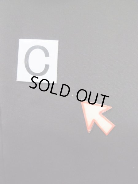 Photo22: M0328F Used Japanese women  Black TOMESODE formal / Silk. Peony, dyed in various black colours  (Grade C) (22)