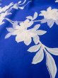Photo14: M0328I Used Japanese women  Blue FURISODE long-sleeved / Silk. SAKURA cherry blossom float motif  (Grade C) (14)