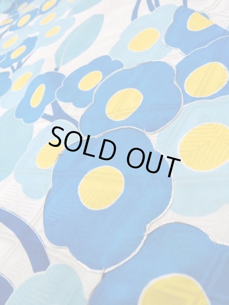 Photo10: M0328J Used Japanese women  White FURISODE long-sleeved / Silk. Flower   (Grade C) (10)