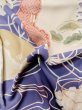 Photo20: M0328L Used Japanese women Pale Ivory FURISODE long-sleeved / Silk. Flower,   (Grade D) (20)