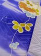 Photo16: M0328M Used Japanese womenPale Purplish Blue HOUMONGI formal / Silk. Peony,   (Grade C) (16)