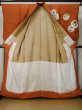 Photo2: M0328O Used Japanese women  Orange TSUKESAGE formal / Silk. Peony,   (Grade C) (2)