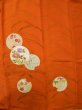 Photo5: M0328O Used Japanese women  Orange TSUKESAGE formal / Silk. Peony,   (Grade C) (5)