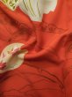 Photo13: M0328O Used Japanese women  Orange TSUKESAGE formal / Silk. Peony,   (Grade C) (13)