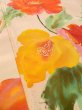 Photo9: M0328P Used Japanese womenPale Light Orange TSUKESAGE formal / Silk. Flower   (Grade C) (9)