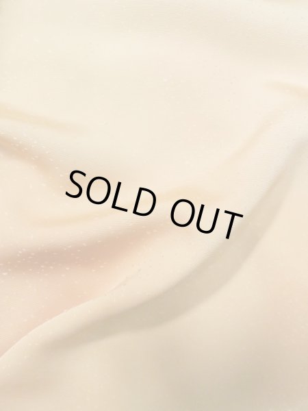 Photo12: M0328P Used Japanese womenPale Light Orange TSUKESAGE formal / Silk. Flower   (Grade C) (12)