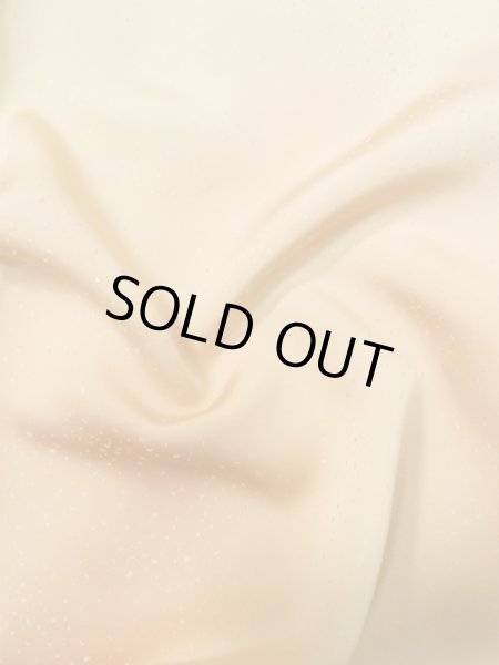 Photo13: M0328P Used Japanese womenPale Light Orange TSUKESAGE formal / Silk. Flower   (Grade C) (13)