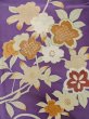 Photo8: M0328Q Used Japanese women  Purple HOUMONGI formal / Silk. Flower,   (Grade C) (8)