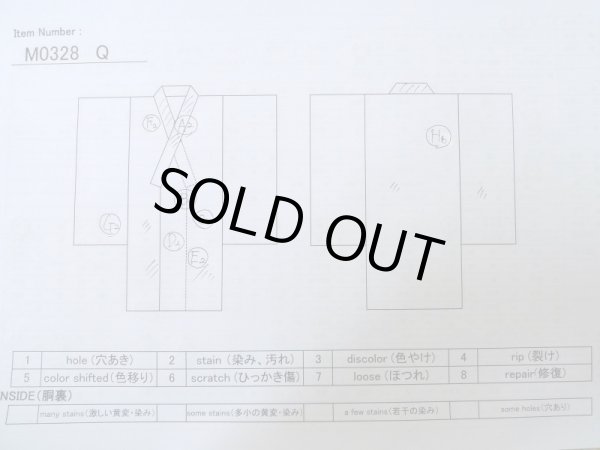 Photo15: M0328Q Used Japanese women  Purple HOUMONGI formal / Silk. Flower,   (Grade C) (15)