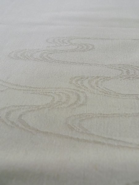 Photo12: M0328R Used Japanese women Brownish Gray HOUMONGI formal / Silk. Flower,   (Grade C) (12)
