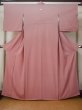 Photo1: M0328S Used Japanese women Pale Pink IROMUJI plain colored / Silk.    (Grade C) (1)