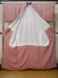 Photo2: M0328S Used Japanese women Pale Pink IROMUJI plain colored / Silk.    (Grade C) (2)