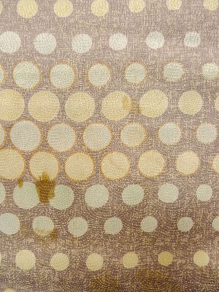 Photo7: M0328W Used Japanese womenPale Grayish Purple TSUKESAGE formal / Silk. Circle   (Grade D) (7)