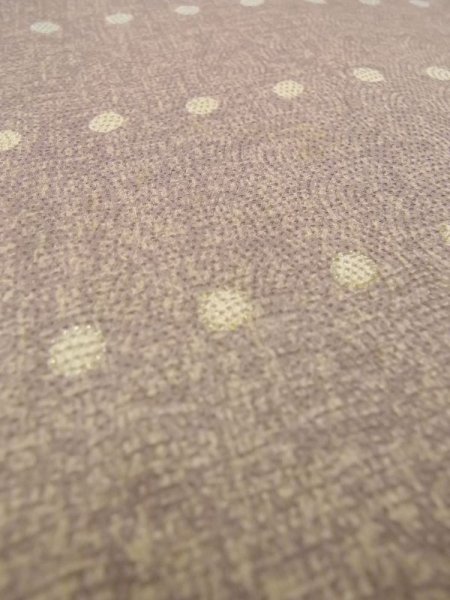 Photo8: M0328W Used Japanese womenPale Grayish Purple TSUKESAGE formal / Silk. Circle   (Grade D) (8)