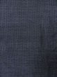 Photo3: M0328Z Used Japanese women  Navy Blue OSHIMA TSUMGI pongee / Silk. Cross   (Grade D) (3)