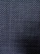 Photo6: M0328Z Used Japanese women  Navy Blue OSHIMA TSUMGI pongee / Silk. Cross   (Grade D) (6)