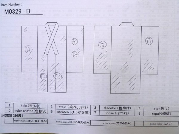 Photo17: M0329B Used Japanese women  Wisteria Kids / Silk. Peony,   (Grade D) (17)