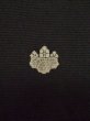Photo4: M0330A Used Japanese women  Black TOMESODE formal / Silk. Peony,   (Grade B) (4)
