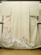 Photo1: M0330B Used Japanese women  Beige TSUKESAGE formal / Silk. Peony,   (Grade B) (1)