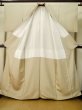 Photo3: M0330B Used Japanese women  Beige TSUKESAGE formal / Silk. Peony,   (Grade B) (3)
