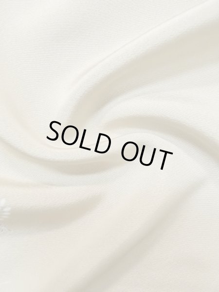 Photo18: M0330B Used Japanese women  Beige TSUKESAGE formal / Silk. Peony,   (Grade B) (18)