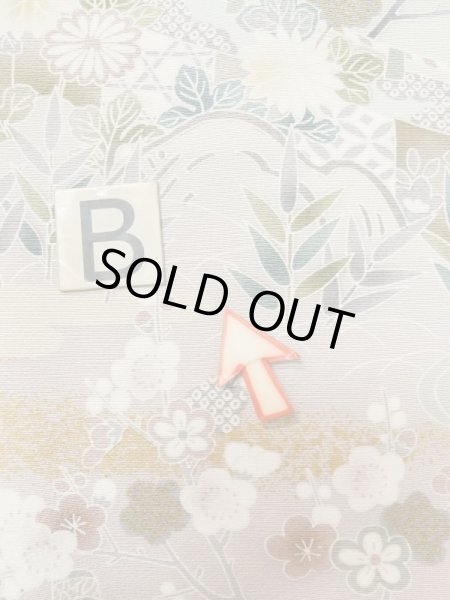 Photo22: M0330B Used Japanese women  Beige TSUKESAGE formal / Silk. Peony,   (Grade B) (22)