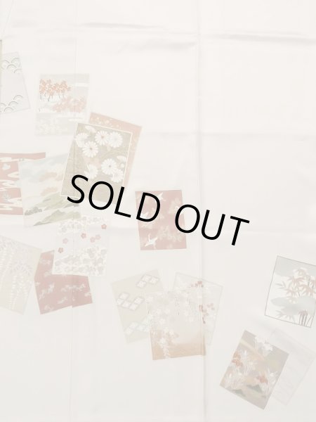 Photo4: M0330C Used Japanese women Pale Pink TSUKESAGE formal / Silk. SAKURA cherry blossom,   (Grade B) (4)