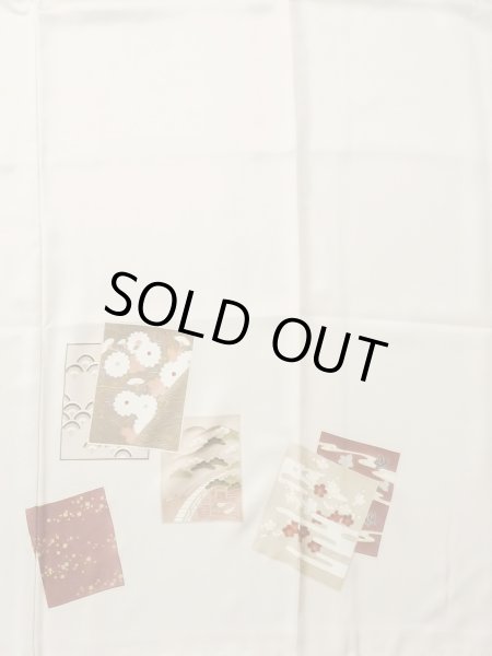 Photo5: M0330C Used Japanese women Pale Pink TSUKESAGE formal / Silk. SAKURA cherry blossom,   (Grade B) (5)