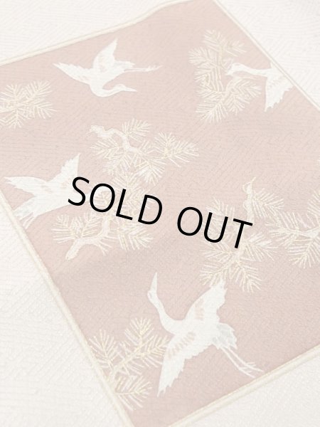 Photo10: M0330C Used Japanese women Pale Pink TSUKESAGE formal / Silk. SAKURA cherry blossom,   (Grade B) (10)