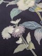 Photo11: M0330F Used Japanese womenDark Bluish Purple TSUKESAGE formal / Silk. Peony,   (Grade B) (11)