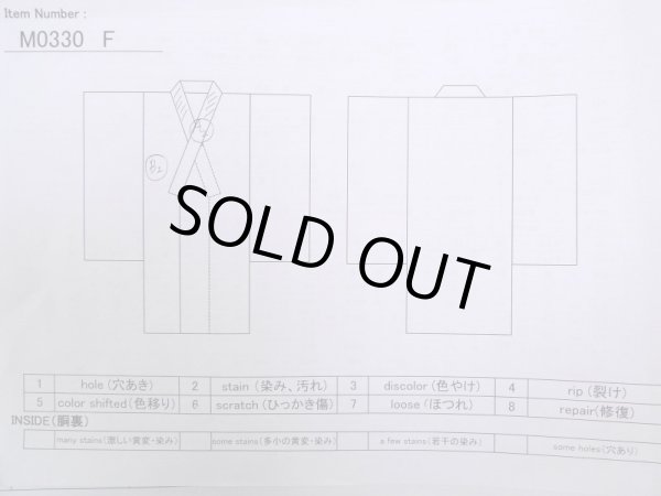 Photo15: M0330F Used Japanese womenDark Bluish Purple TSUKESAGE formal / Silk. Peony,   (Grade B) (15)