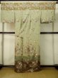 Photo3: M0330G Used Japanese womenPale Grayish Brown HOUMONGI formal / Silk. SAKURA cherry blossom,   (Grade B) (3)