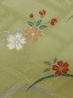 Photo9: M0330G Used Japanese womenPale Grayish Brown HOUMONGI formal / Silk. SAKURA cherry blossom,   (Grade B) (9)